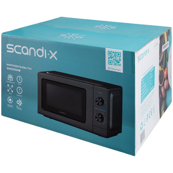 Фото - Мікрохвильова піч (НВЧ) Scandix SMO20SMB
